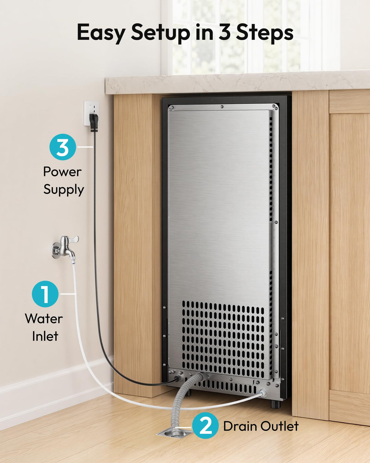 Commercial Ice Maker Machine with High Capacity Ice Production