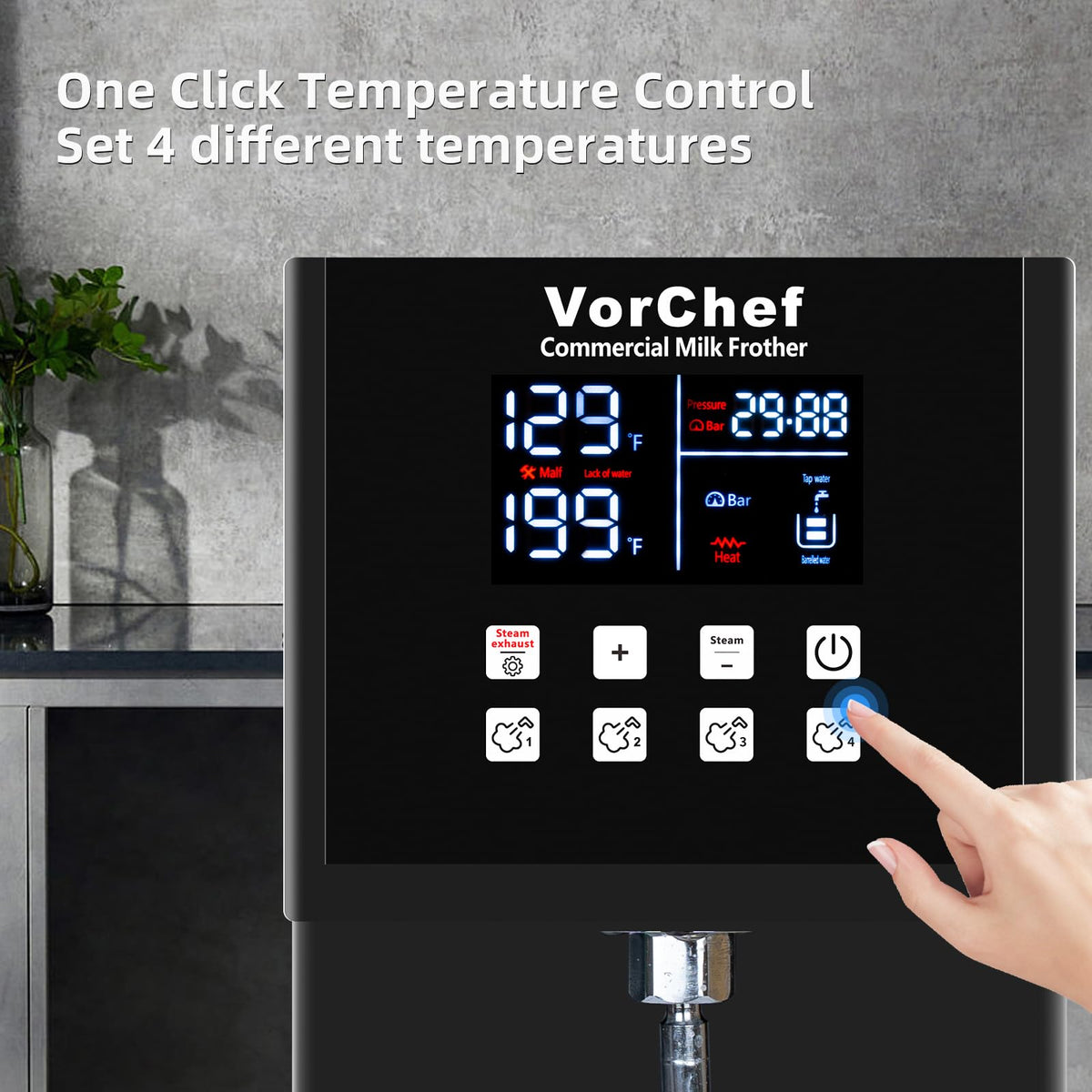 2200W Commercial Automatic Steam Milk Frother