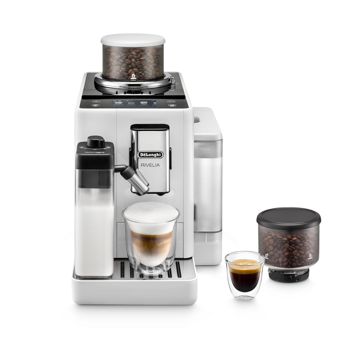 Automatic Espresso Machine with Burr Grinder and Milk Frother