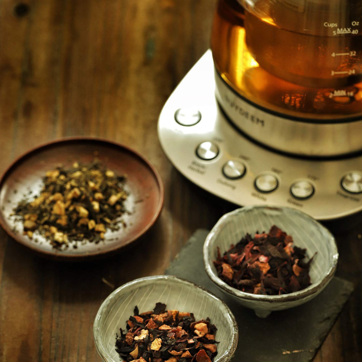 Stainless Steel Glass Electric Tea Maker and Kettle