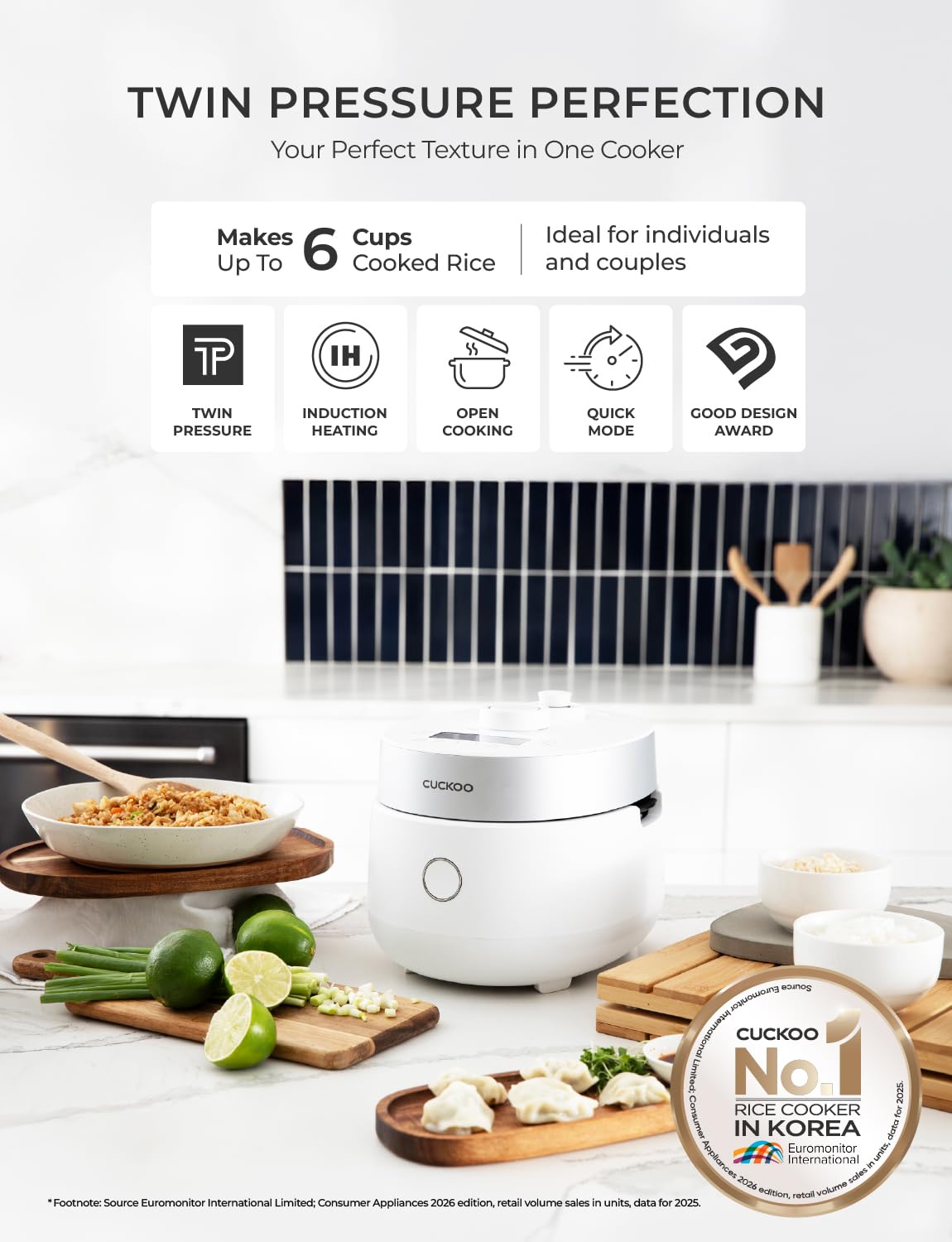 Twin Pressure Induction Heating Rice Cooker and Warmer