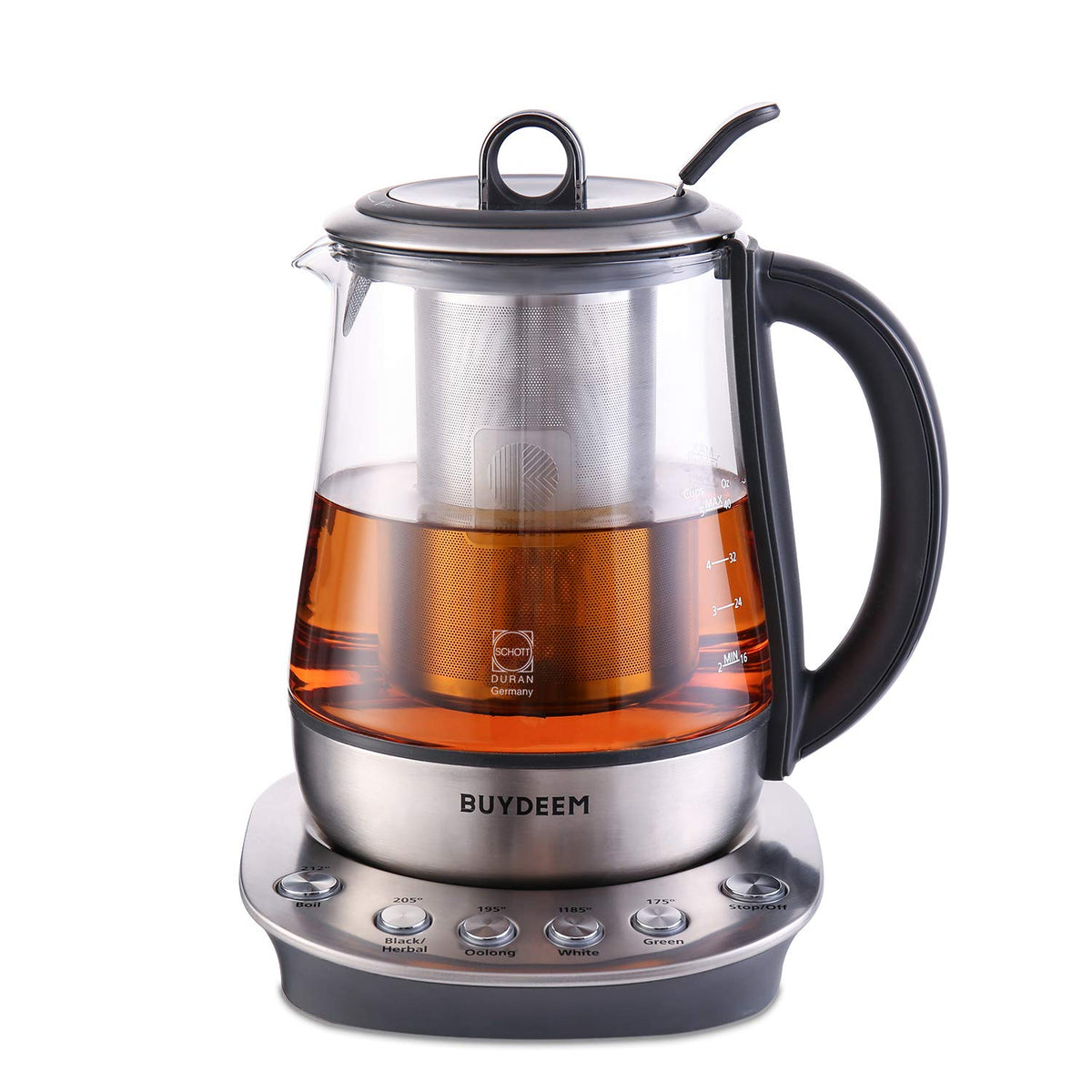 Stainless Steel Glass Electric Tea Maker and Kettle