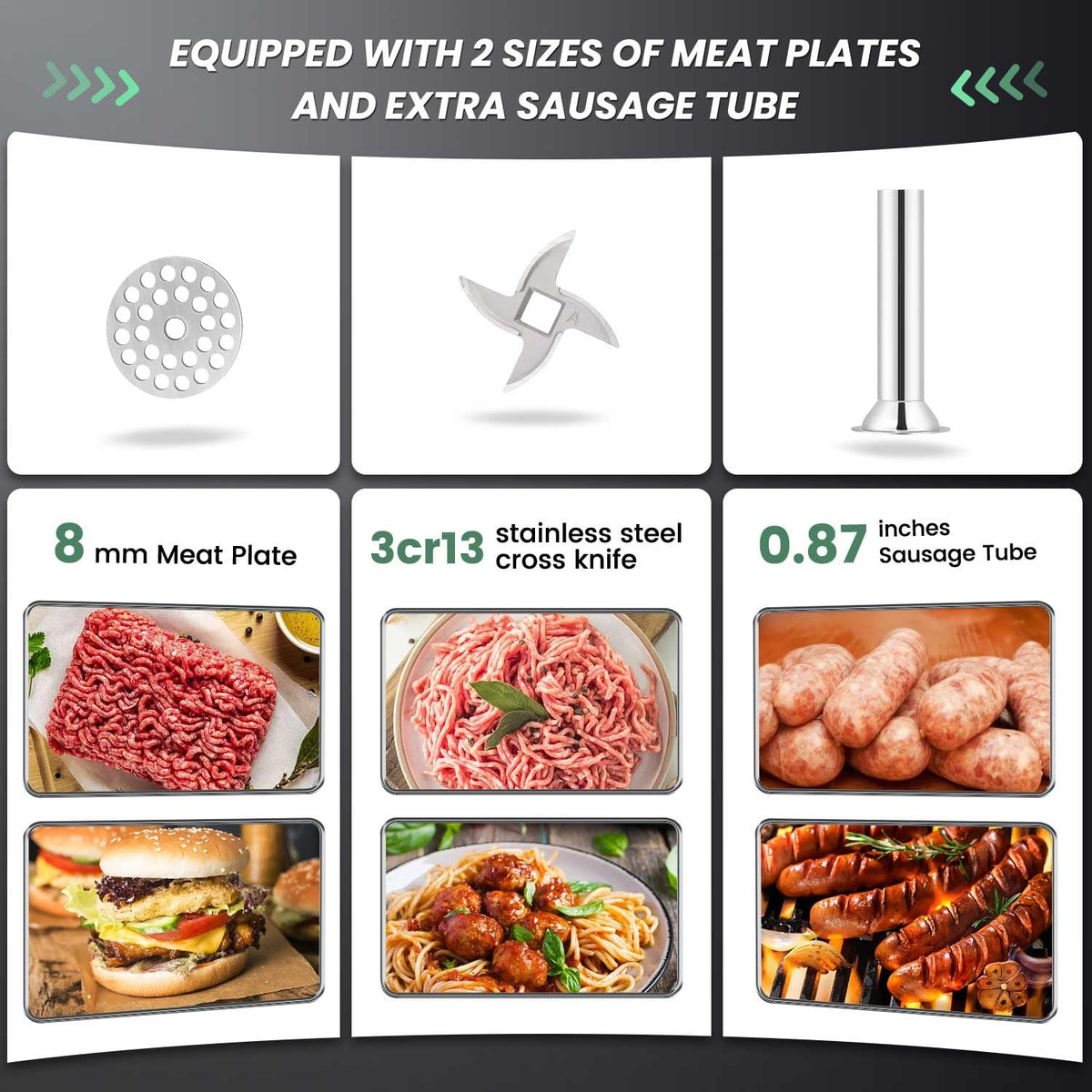 Manual Meat Grinder Sausage Stuffer No 22