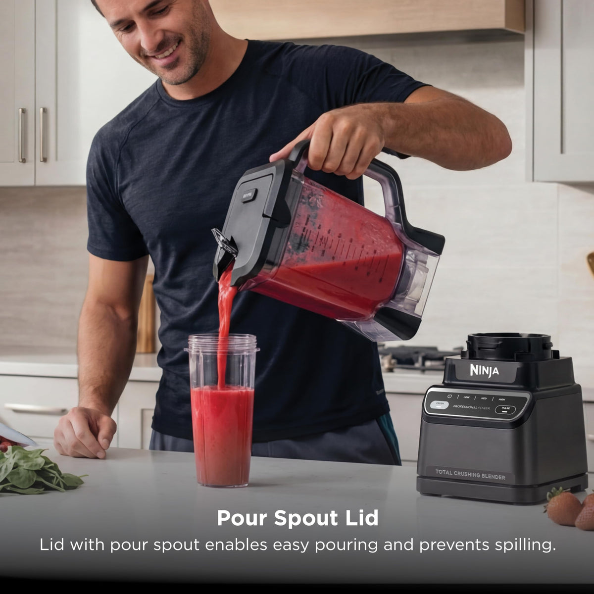 1200W Professional Blender 72oz Pitcher Auto iQ Smoothie Maker