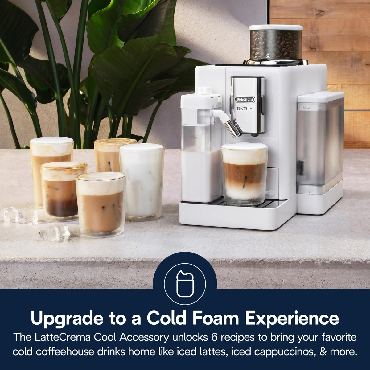Automatic Espresso Machine with Burr Grinder and Milk Frother