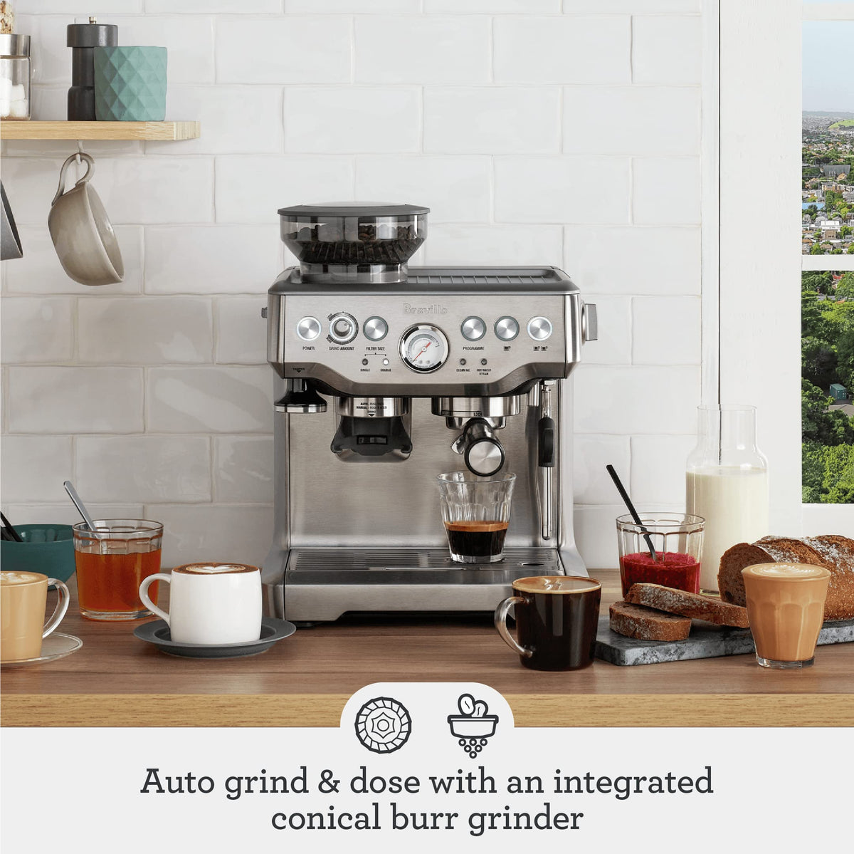 Barista Express Espresso Machine with Integrated Coffee Grinder
