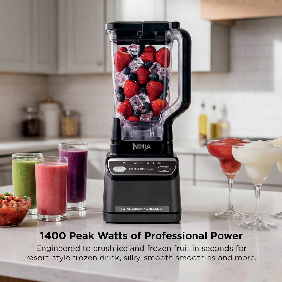 1200W Professional Blender 72oz Pitcher Auto iQ Smoothie Maker