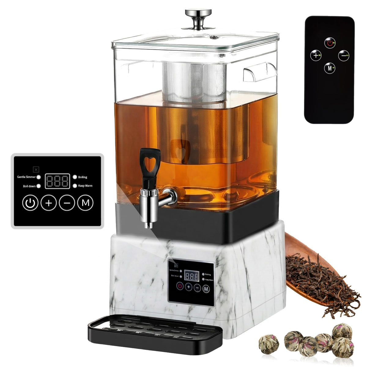 Electric Tea Maker with Hot Water Dispenser