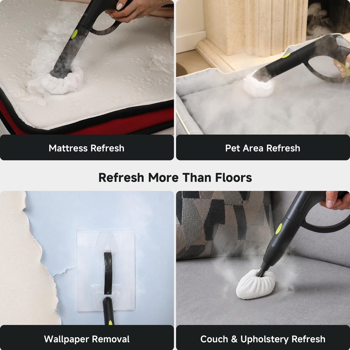 1500W Heavy Duty Multipurpose Steam Cleaner with Accessories