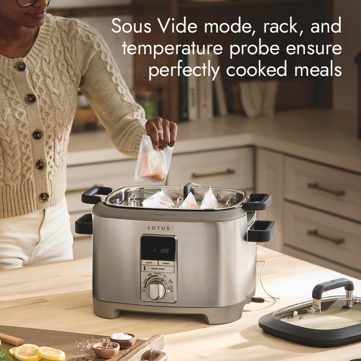 7QT Multi Function Cooker Slow Cooker Rice Cooker Sous Vide