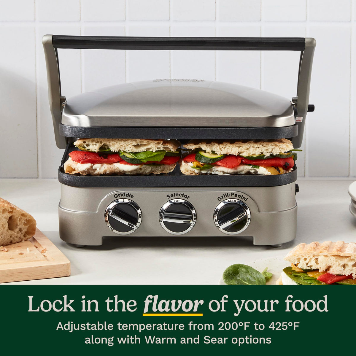 Indoor Electric Grill Panini Press and Sandwich Maker
