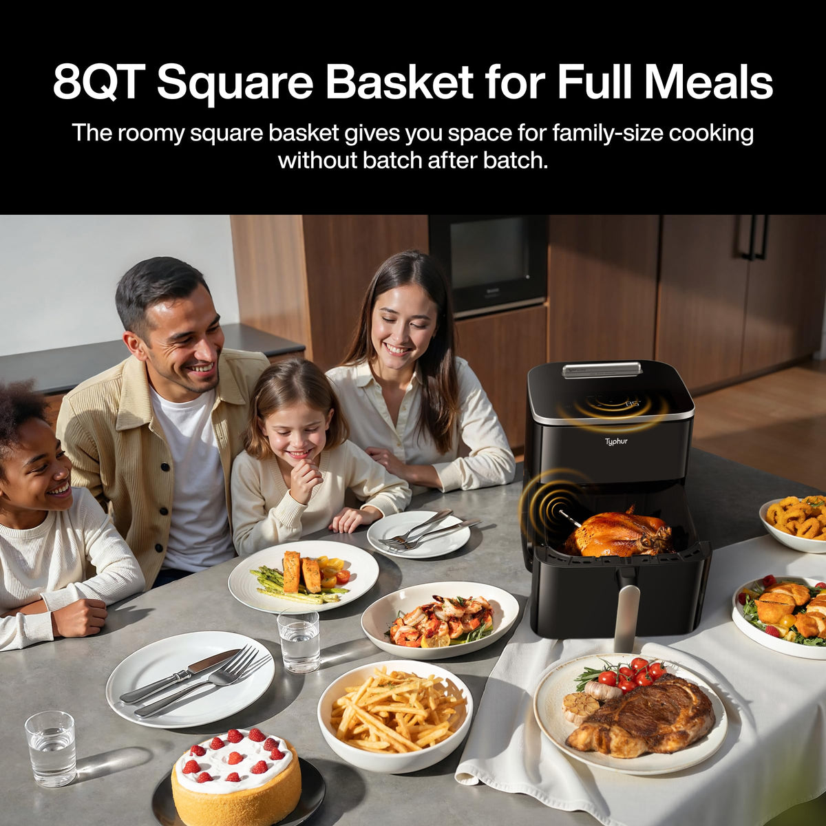 AI Smart Air Fryer Dome 2 Large Capacity
