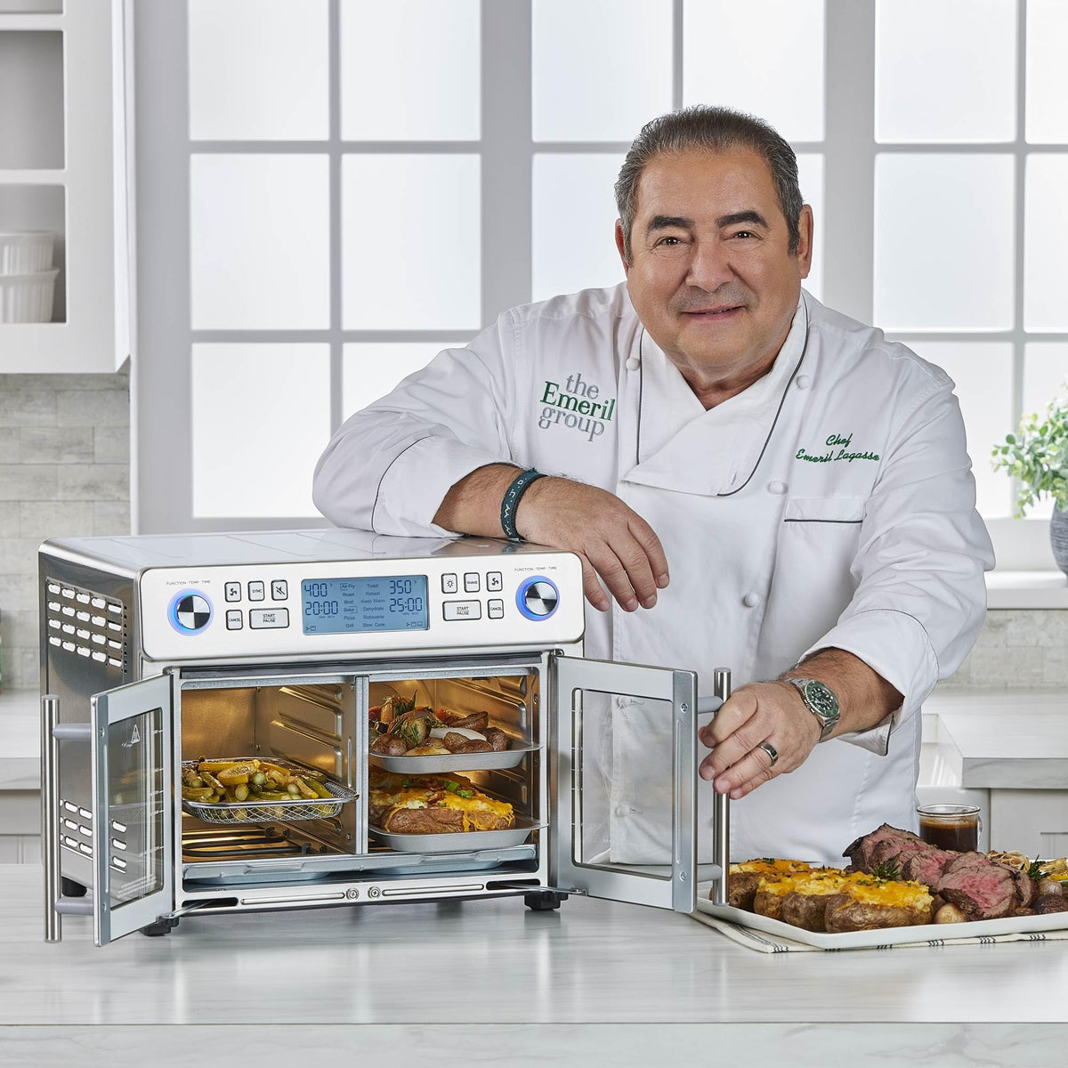 Dual Zone Air Fryer Oven Combo French Door Design