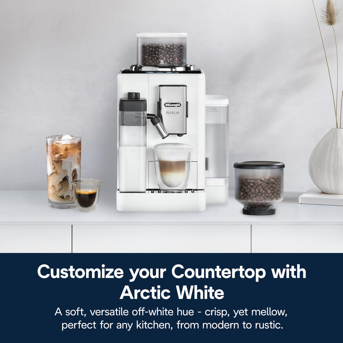 Automatic Espresso Machine with Burr Grinder and Milk Frother