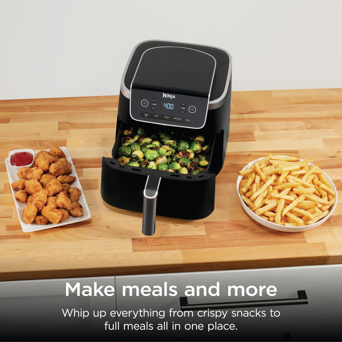 5QT Air Fryer 4 in 1 Air Crisp Roast Reheat Dehydrate