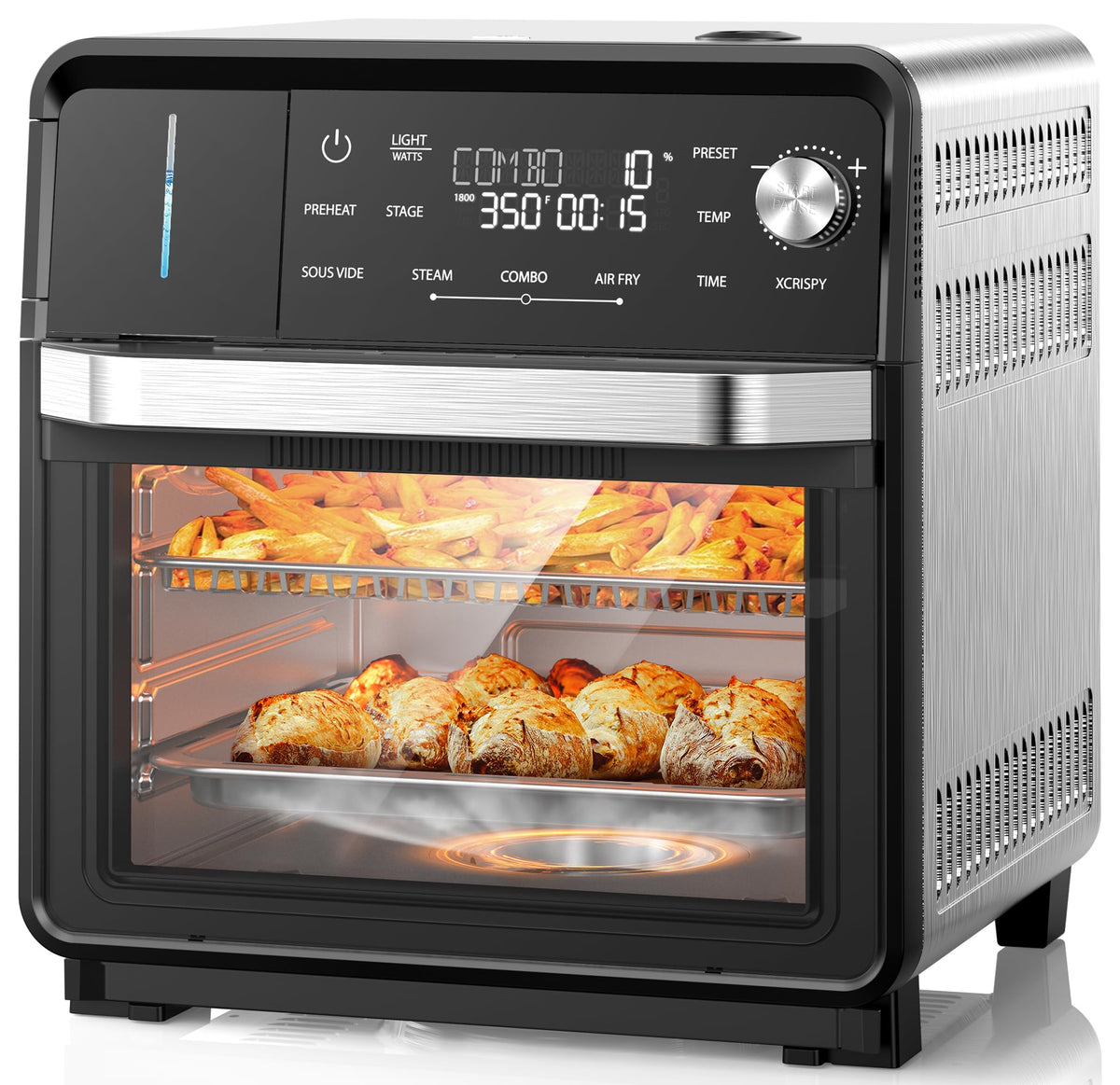16QT Stainless Steel Combi Steam Oven Multi Cooker