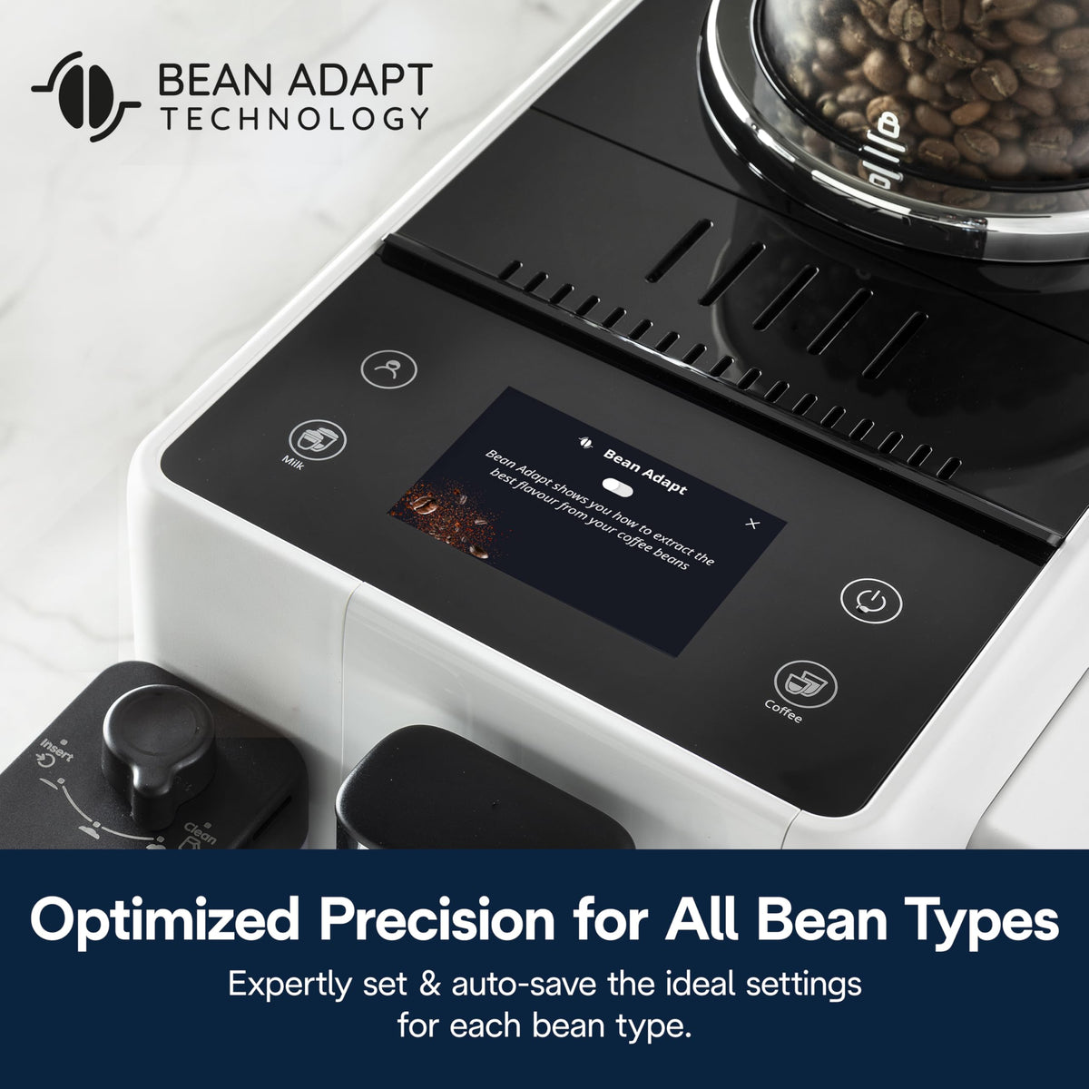 Automatic Espresso Machine with Burr Grinder and Milk Frother
