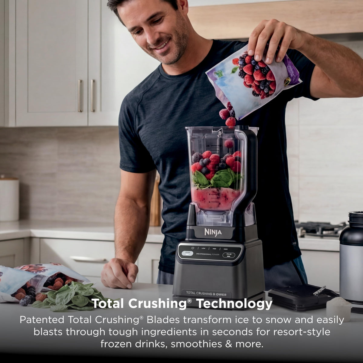 1200W Professional Blender 72oz Pitcher Auto iQ Smoothie Maker